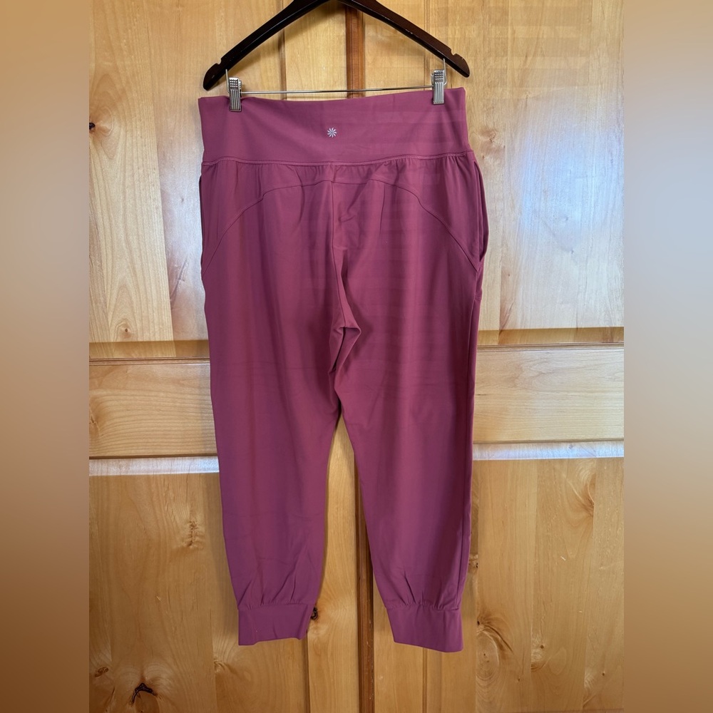 Athleta Salutation High Rise Jogger. Worn Once. Size XL. Dusty Pink - Picture 2 of 10
